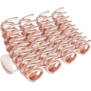 NEW IN BOX Rose Gold Hair Claw Clips